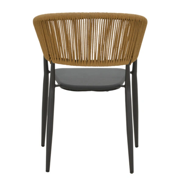 Τραπεζαρία Raven-Kliton B σετ 7τεμ  αλουμίνιο σε ανθρακί απόχρωση 150x80x74εκ