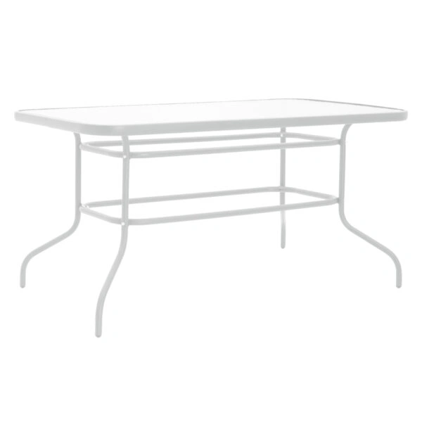 Τραπεζαρία Valor-Confidence σετ 5τεμ μέταλλο σε λευκή απόχρωση 140x80x70εκ