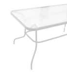 Τραπεζαρία Valor-Confidence σετ 5τεμ μέταλλο σε λευκή απόχρωση 140x80x70εκ