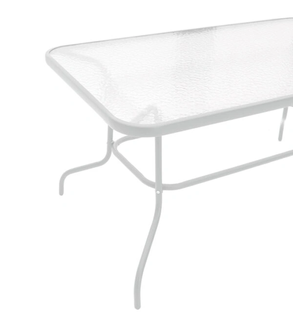 Τραπεζαρία Valor-Confidence σετ 5τεμ μέταλλο σε λευκή απόχρωση 140x80x70εκ