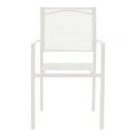 Τραπεζαρία Valor-Confidence σετ 5τεμ μέταλλο σε λευκή απόχρωση 140x80x70εκ