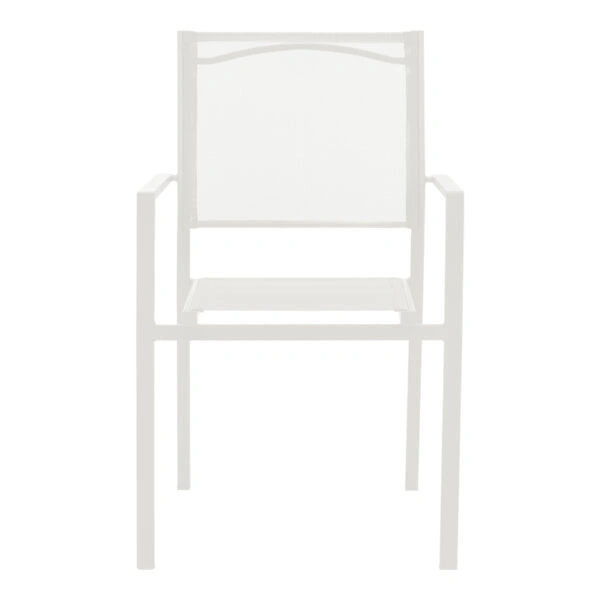 Τραπεζαρία Valor-Confidence σετ 5τεμ μέταλλο σε λευκή απόχρωση 140x80x70εκ