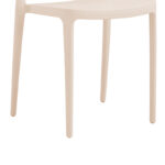 Καρέκλα Amvroan στοιβαζόμενη  με UV protection cappuccino pp 51x49x79.5εκ