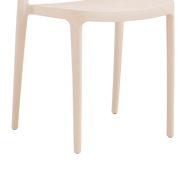 Καρέκλα Amvroan στοιβαζόμενη  με UV protection cappuccino pp 51x49x79.5εκ