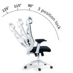 Καρέκλα γραφείου διευθυντή Andrew  mesh σε μαύρη απόχρωση 65x61x125εκ