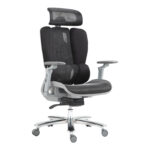 Καρέκλα γραφείου διευθυντή Chocky  μαύρο mesh 68x69x120εκ