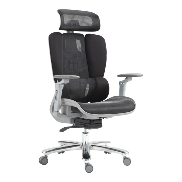Καρέκλα γραφείου διευθυντή Chocky  μαύρο mesh 68x69x120εκ