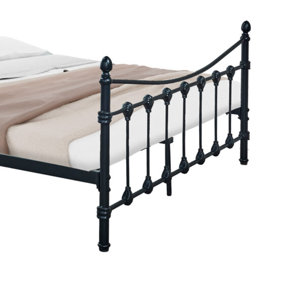 Κρεβάτι Beowulf  μαύρο μεταλλικό 150x200εκ
