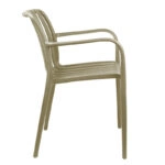 Πολυθρόνα Zoi pp σε cappucino απόχρωση 58.5x54x80εκ
