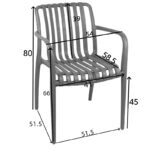 Πολυθρόνα Zoi pp σε cappucino απόχρωση 58.5x54x80εκ