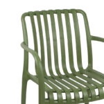 Πολυθρόνα Zoi pp σε σκούρη πράσινη απόχρωση 58.5x54x80εκ