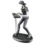 Διακοσμητικό Μουσικός Μαύρο Polyresin 17x11x24cm Σε 3 Σχέδια