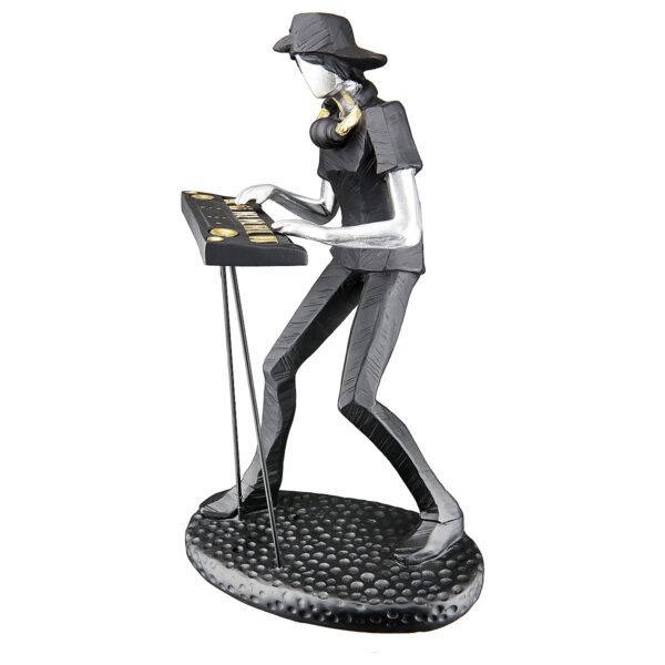 Διακοσμητικό Μουσικός Μαύρο Polyresin 17x11x24cm Σε 3 Σχέδια