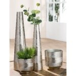 Κασπώ Ασημί Αλουμίνιο Φ15x15.5cm