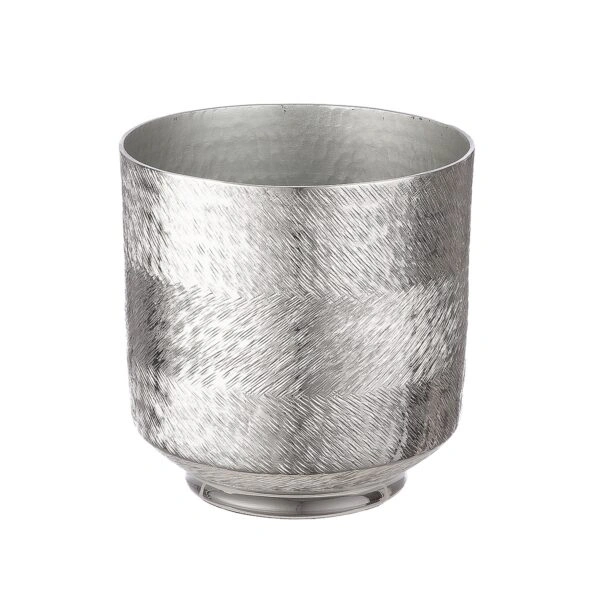 Κασπώ Ασημί Αλουμίνιο Φ15x15.5cm