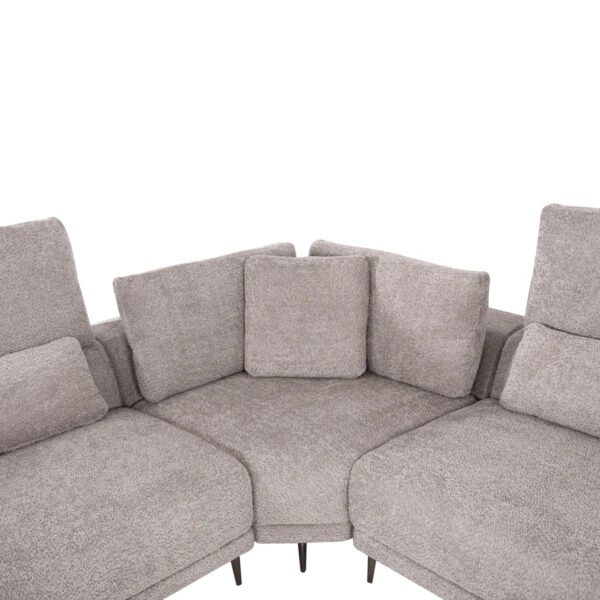 ΚΑΝΑΠΕΣ ΓΩΝΙΑ SYMMET HM3269.01 ΑΝΟΙΧΤΟ ΓΚΡΙ ΥΦΑΣΜΑ-ΑΝΘΡΑΚΙ ΠΟΔΙΑ 314x236x90-102Yεκ.