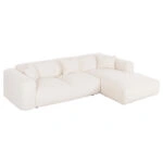 ΚΑΝΑΠΕΣ ΓΩΝΙΑ BRICKEN HM3275.02R ΕΚΡΟΥ ΥΦΑΣΜΑ 110-282x98-160x72Υεκ.