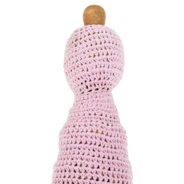 ΟΜΠΡΕΛΑ ΜΠΑΛΙΝΕΖΙΚΗ ΜΑΚΡΑΜΕ ΡΟΖ ΞΥΛO TEAK Φ200X250εκ. HM6035.04