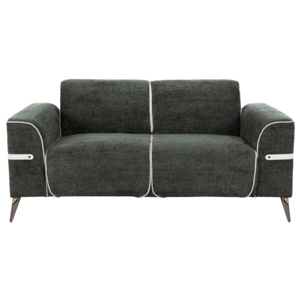 ΣΕΤ ΣΑΛΟΝΙ 2ΤΜΧ 3Θ+2Θ FERIN HM6070.03 ΠΡΑΣΙΝΟ ΥΦΑΣΜΑ ΜΕ ΜΕΤΑΛΛΙΚΑ ΠΟΔΙΑ