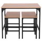 ΣΕΤ ΤΡΑΠΕΖΑΡΙΑ ΜΠΑΡ 5ΤΜΧ BOXY HM9882.01 ΜΑΥΡΟ ΜΕΤΑΛΛΟ-ΜΕΛΑΜΙΝΗ ΣΕ SONAMA