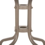 ΤΡΑΠΕΖΙ ΒΟΗΘΗΤΙΚΟ FIGO HM6067.04 ΜΕΤΑΛΛΙΚΟ ΣΑΜΠΑΝΙ-ΓΥΑΛΙΝΗ ΕΠΙΦΑΝΕΙΑ 45x45x50Yεκ