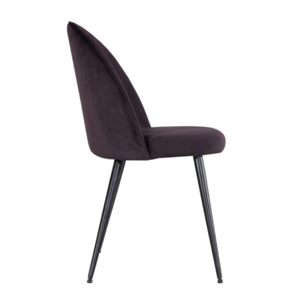 ZIZEL ΚΑΡΕΚΛΑ VIOLET ΣΚΟΥΡΟ 47x56,5xH84cm
