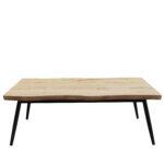 Τραπεζάκι Σαλονιού ALMADA Φυσικό/Μαύρο Μοριοσανίδα/Μέταλλο 120x60x45cm