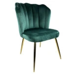 Καρέκλα Τραπεζαρίας ROCKAWAY Κυπαρισσί Βελούδο/Μέταλλο 48x48x85cm