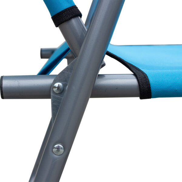 Καρέκλα Παραλίας Μπλε Μέταλλο/Ύφασμα 47x54x75cm