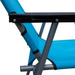 Καρέκλα Παραλίας Μπλε Μέταλλο/Ύφασμα 47x54x75cm