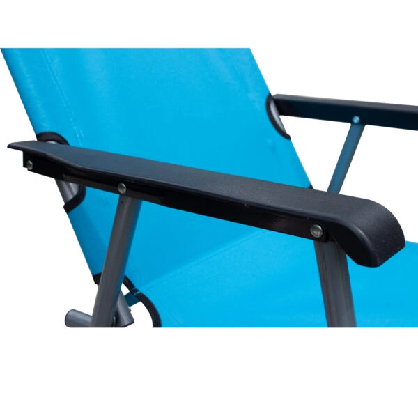 Καρέκλα Παραλίας Μπλε Μέταλλο/Ύφασμα 47x54x75cm