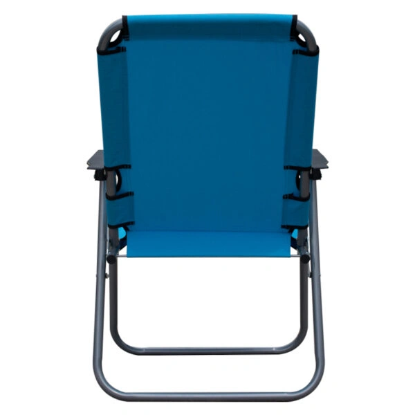 Καρέκλα Παραλίας Μπλε Μέταλλο/Ύφασμα 47x54x75cm