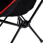 Καρέκλα Παραλίας  KAUAI Μαύρο/Κόκκινο Μέταλλο/Ύφασμα 55x44x89cm