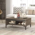 Τραπεζάκι Σαλονιού  STIRLING Καφέ/Ανθρακί Μοριοσανίδα/Μελαμίνη 90x60x40.6cm