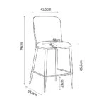 COUTURE ΣΚΑΜΠΩ BAR CAMEL 45,5x53,58xH99cm