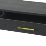 Console Κονσόλα Μαύρο με Χρυσά Πόδια Ξύλο/Μέταλλο (78x37x110)cm