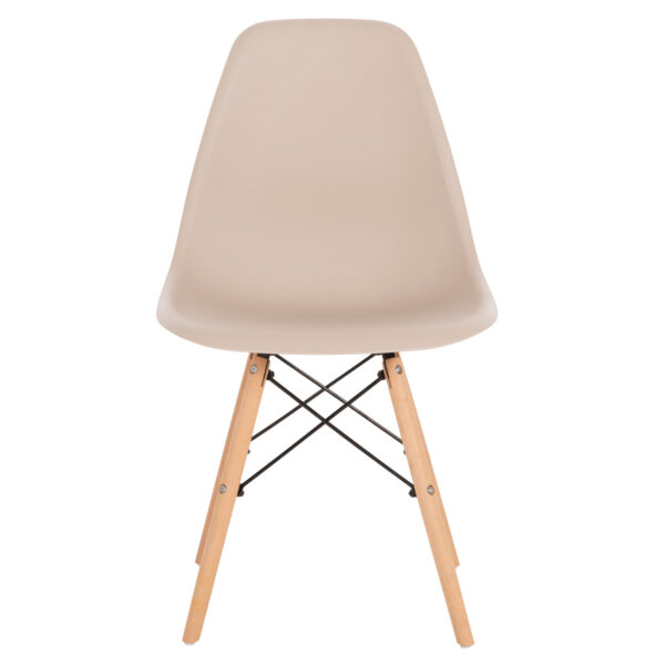 ΚΑΡΕΚΛΑ ΜΕ ΞΥΛΙΝΑ ΠΟΔΙΑ ΚΑΙ ΚΑΘΙΣΜΑ TWIST PP ΚΑΠΟΥΤΣΙΝΟ HM8460.25 46x50x82 εκ.