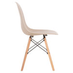 ΚΑΡΕΚΛΑ ΜΕ ΞΥΛΙΝΑ ΠΟΔΙΑ ΚΑΙ ΚΑΘΙΣΜΑ TWIST PP ΚΑΠΟΥΤΣΙΝΟ HM8460.25 46x50x82 εκ.