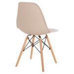 ΚΑΡΕΚΛΑ ΜΕ ΞΥΛΙΝΑ ΠΟΔΙΑ ΚΑΙ ΚΑΘΙΣΜΑ TWIST PP ΚΑΠΟΥΤΣΙΝΟ HM8460.25 46x50x82 εκ.