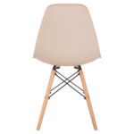 ΚΑΡΕΚΛΑ ΜΕ ΞΥΛΙΝΑ ΠΟΔΙΑ ΚΑΙ ΚΑΘΙΣΜΑ TWIST PP ΚΑΠΟΥΤΣΙΝΟ HM8460.25 46x50x82 εκ.