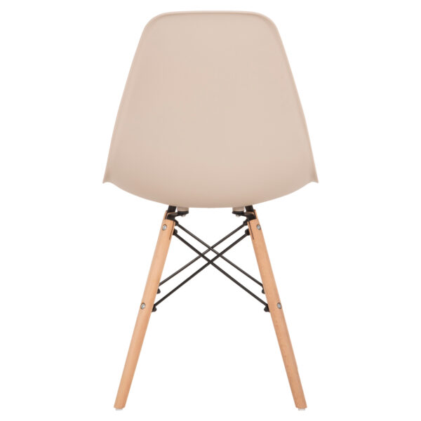 ΚΑΡΕΚΛΑ ΜΕ ΞΥΛΙΝΑ ΠΟΔΙΑ ΚΑΙ ΚΑΘΙΣΜΑ TWIST PP ΚΑΠΟΥΤΣΙΝΟ HM8460.25 46x50x82 εκ.