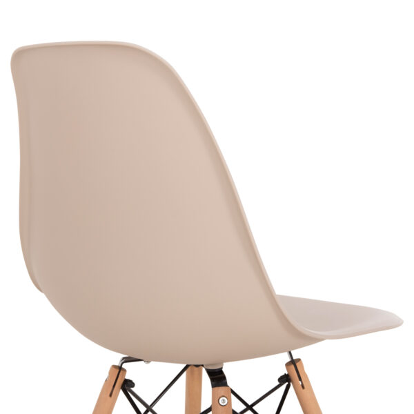 ΚΑΡΕΚΛΑ ΜΕ ΞΥΛΙΝΑ ΠΟΔΙΑ ΚΑΙ ΚΑΘΙΣΜΑ TWIST PP ΚΑΠΟΥΤΣΙΝΟ HM8460.25 46x50x82 εκ.