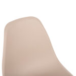 ΚΑΡΕΚΛΑ ΜΕ ΞΥΛΙΝΑ ΠΟΔΙΑ ΚΑΙ ΚΑΘΙΣΜΑ TWIST PP ΚΑΠΟΥΤΣΙΝΟ HM8460.25 46x50x82 εκ.