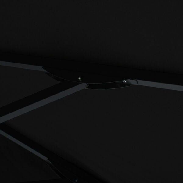 ΟΜΠΡΕΛΑ ΕΠΑΓΓΕΛΜΑΤΙΚΗ 3x3x2,83M ELEAZAR ΑΛΟΥΜΙΝΙΟΥ ΜΕ ΠΑΝΙ ΑΚΡΥΛΙΚΟ ΣΕ ΜΑΥΡΗ ΑΠΟΧΡΩΣΗ HM6026.03