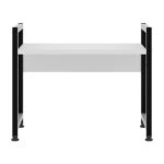 ΡΑΦΙ ΠΑΓΚΟΥ ΚΟΥΖΙΝΑΣ BECKO HM18219.01 ΜΕΛΑΜΙΝΗ ΣΕ ΛΕΥΚΟ-ΜΑΥΡΟ ΜΕΤΑΛΛΟ 53x35x41Υεκ.