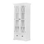 Artekko Credenzas Βιτρίνα Μπουφές από Ξύλο Ακακίας MDF Λευκό