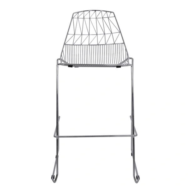 ΣΚΑΜΠΩ BAR ΜΕΤΑΛΛΙΚΟ HM5465.100 LUX ΧΡΩΜΙΟΥ 57x56,5x107 εκ.