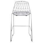 ΣΚΑΜΠΩ BAR ΜΕΤΑΛΛΙΚΟ HM5465.100 LUX ΧΡΩΜΙΟΥ 57x56,5x107 εκ.