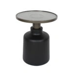 BOW SIDE TABLE ΜΑΥΡΟ 45x45xH55cm