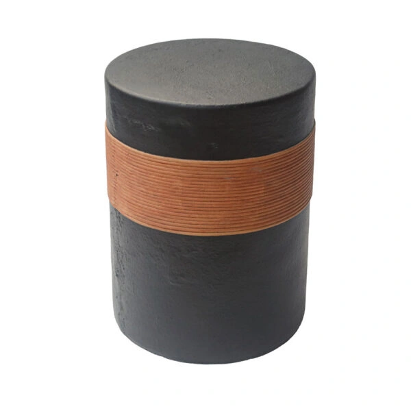 BELT SIDE TABLE ΜΑΥΡΟ ΚΑΦΕ 38,5x38,5xH52cm